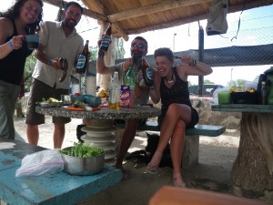 Yay! Reunited with our Pommes Adam y Claire. BBQ party!