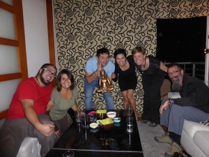 Juane insisted that we spent our last night in Santiago at his house tasting his Pisco selection. A fine time!