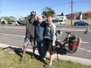This is Don we met at a cafe. He opened the door for me with his walking stick, asked about the bike and insisted that we sit down and let him buy us a coffee. A true gent and wonderful character.