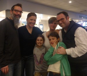 Team Masnick - friends from Tokyo. My how the children have grown!